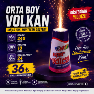Sis Efektli Organizasyon Orta Boy Volkan